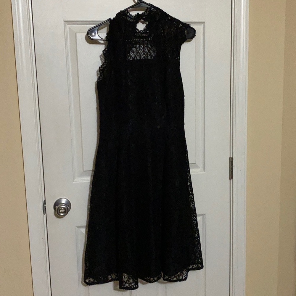 NWT Calvin Klein Black Lace Dress sz10